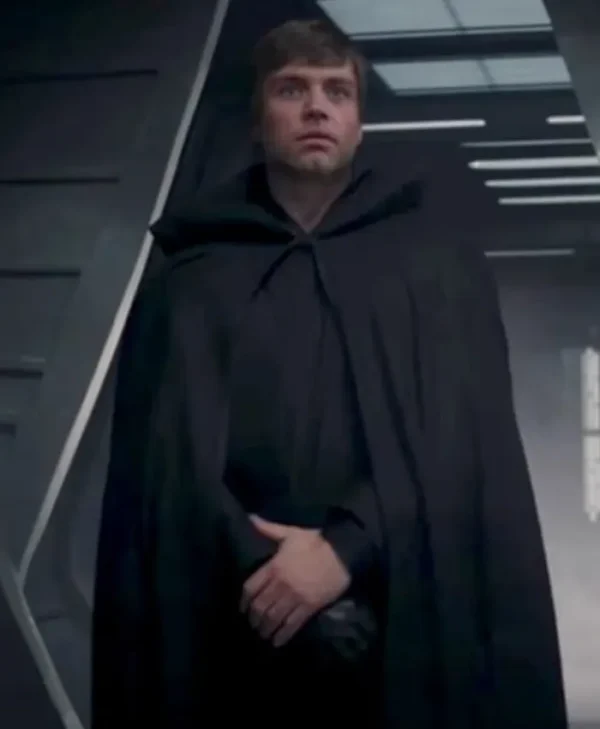 The Mandalorian Luke Skywalker Black Cloak Wool Coat