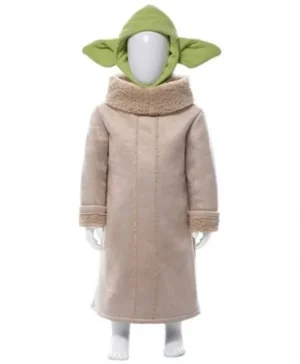 The Mandalorian Star Wars Baby Yoda Leather Coat