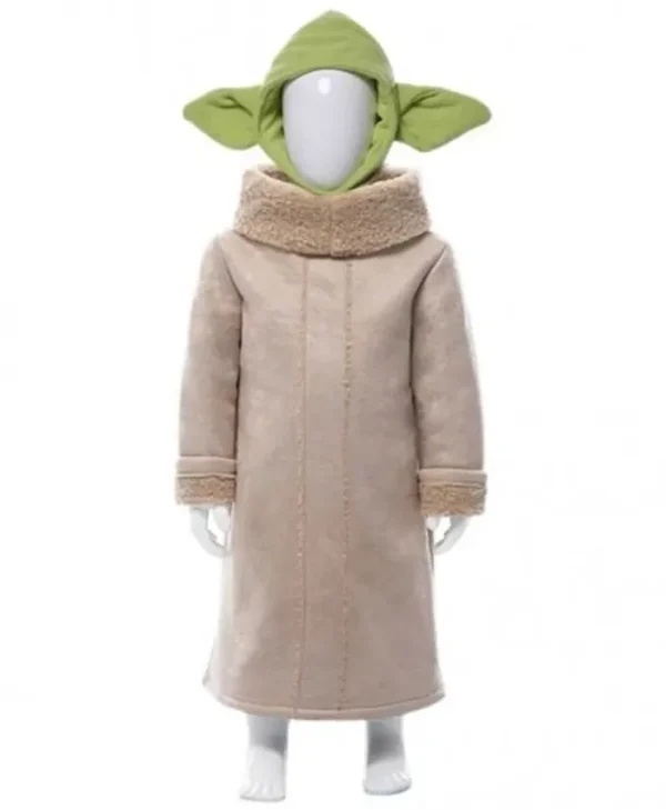 The Mandalorian Star Wars Baby Yoda Leather Coat
