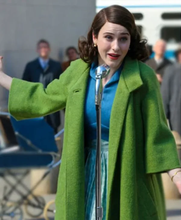 The Marvelous Mrs Maisel Miriam Maisel Green Wool Coat