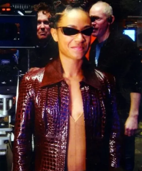 The Matrix 4 2021 Niobe Red Slimfit Leather Jacket