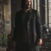 The Matrix 4 Keanu Reeves Black Long Wool Coat