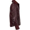 Niobe red leather jacket with a bold futuristic Matrix-inspired look