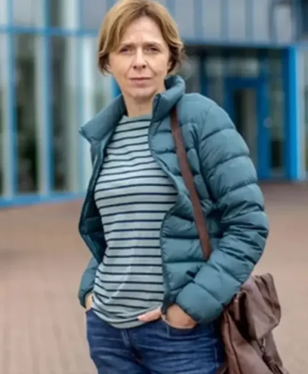 The Nest Fiona Bell Teal Zip up Jacket