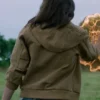 The New Mutants Blu Hunt Brown Jacket Back