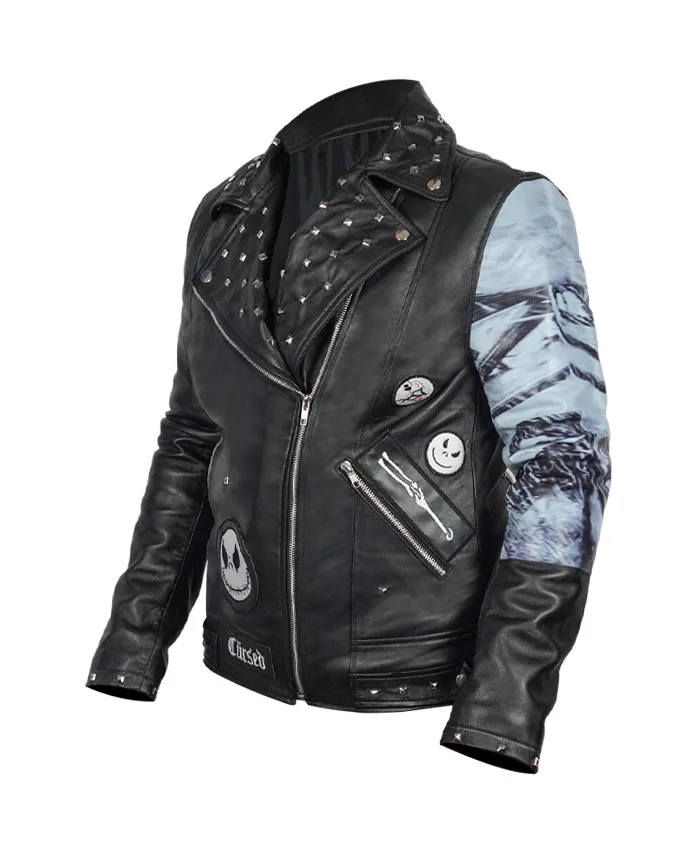 Shop Now The Nightmare Before Christmas Black Biker Jacket