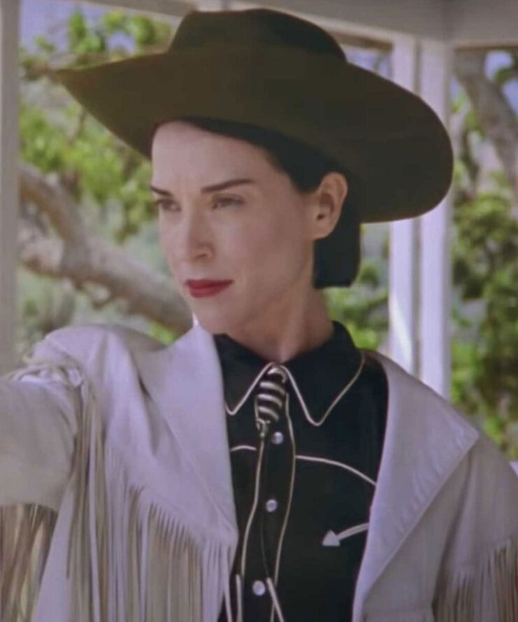 The Nowhere Inn St.Vincent White Leather Fringe Jacket