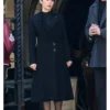The Penguin 2024 Sofia Falcone Black Wool Coat
