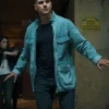 The Protector Cagatay Ulusoy Blue Cotton Field Jacket