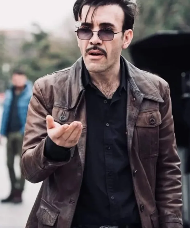 The Protector Mehmet Yilmaz Brown Real Leather Jacket