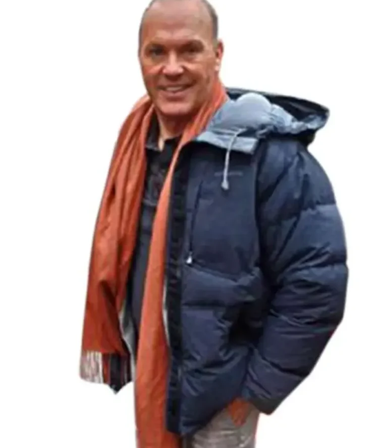 The Protege Michael Keaton Hooded Puffer Jacket
