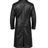 Frank Castle black leather coat with four practical pockets