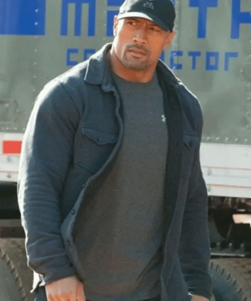 The Rock Johnson Snitch Dwayne Blue Jacket