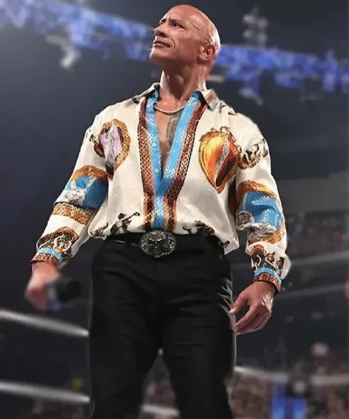 The Rock WWE Versace Shirt