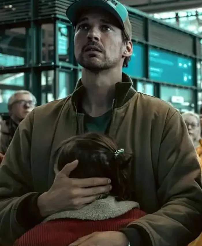 The Signal Florian David Fitz Brown Jacket