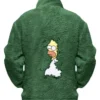 The Simpsons Homer Bush Green Fur Jacket For Sale