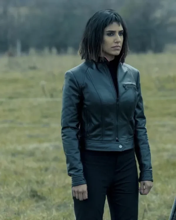 The Umbrella Academy Lila Pitts Black Slimfit Leather Jacket