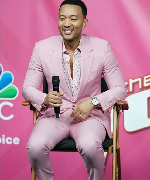 The Voice John Legend Pink Suit