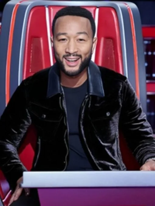The Voice John Legend Velvet Black Jacket