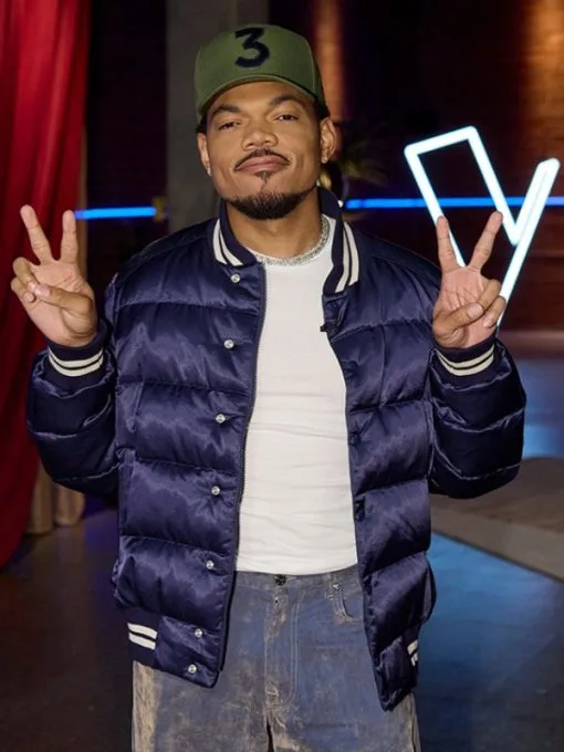 The Voice S25 Chance The Rapper Varsity Blue Jacket