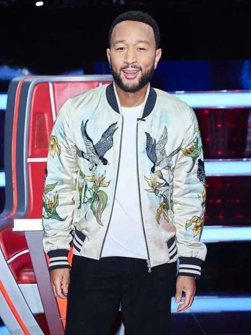 The Voice S25 John Legend Embellished Bird Jacket