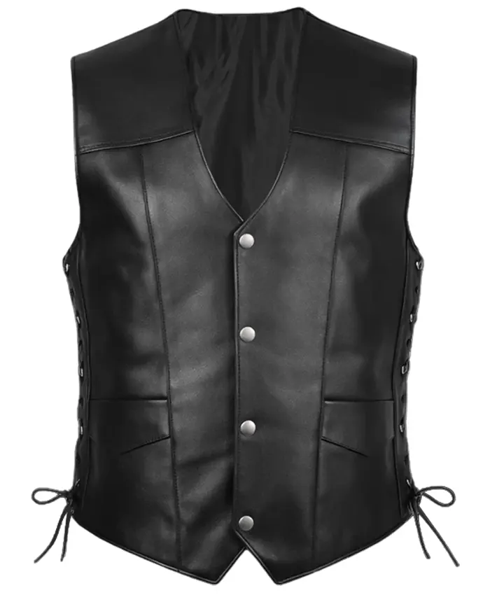 The Walking Dead Daryl Dixon Angel Wings Leather Vest
