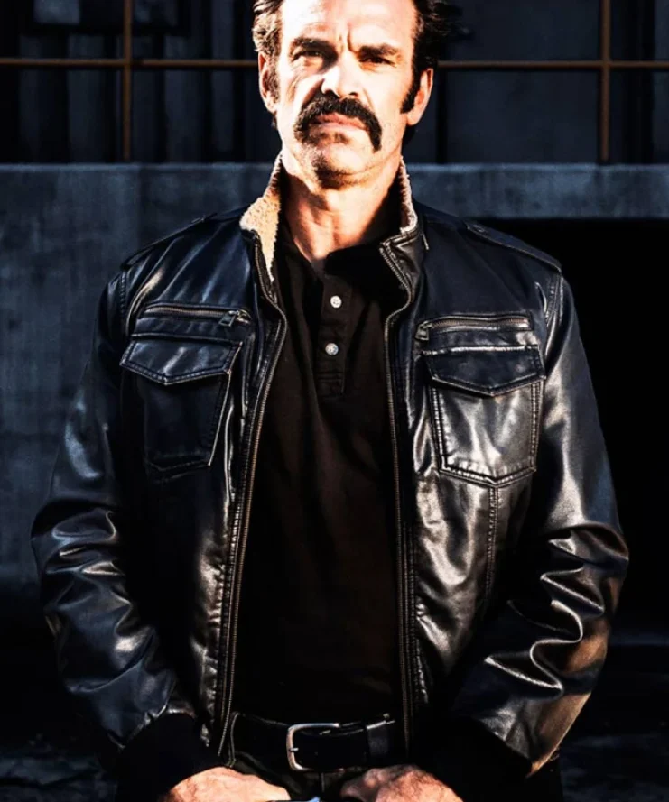 The Walking Dead Simon Leather Bomber Jacket