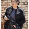 The Walking Dead Tara Chambler Black Bomber Cotton Jacket