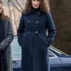 The Way Home Andie MacDowell Blue Wool Coat