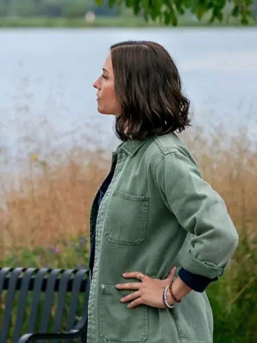 The Way Home Kat Landry Green Denim Jacket