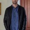 The Wedding Cottage 2023 Brendan Penny Black Leather Jacket
