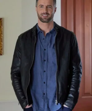 The Wedding Cottage 2023 Brendan Penny Black Leather Jacket