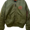 The Weeknd XO Stargirl Green Bomber Jacket