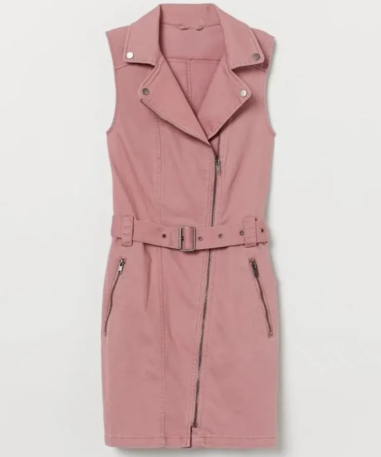 The Wilds Fatin Jadmani Long Cotton Pink Vest