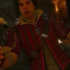 The Witcher S03 Eskel Red Jeans Jacket