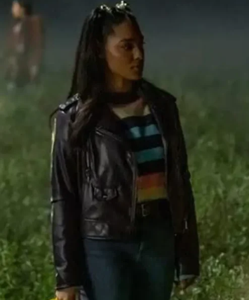 The Way Home Teen Monique Jasmine Leather Jacket