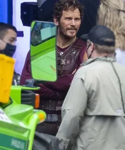 Thor Love and Thunder Chris Pratt Real Leather Vest side look