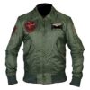 Shop Now Film Tom Cruise Top Gun Maverick Bomber Capt Pete Mitchell Dark Green Cotton Jacket