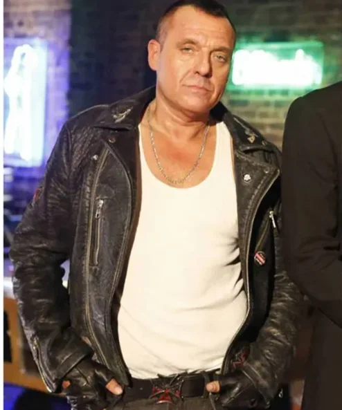 Tom Sizemore Lucifer Hank Cutter Biker Black Leather Jacket