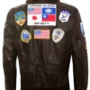 Top-Gun-B3-Bomber-Flight-Pilot-Brown-Shearling-Fur-Jacket-For-Sale