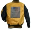 Top Gun Black and Yellow Tomcat MA-1 Bomber Cotton Jacket Back