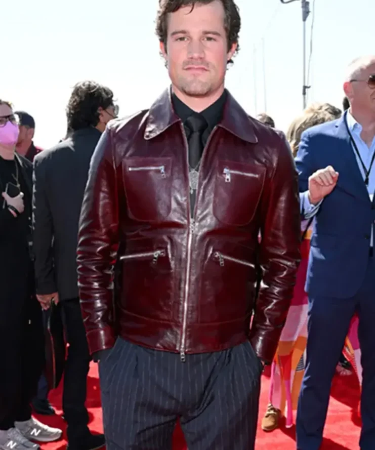 Top Gun Maverick Lt Brigham Harvard Lennox Leather Jacket