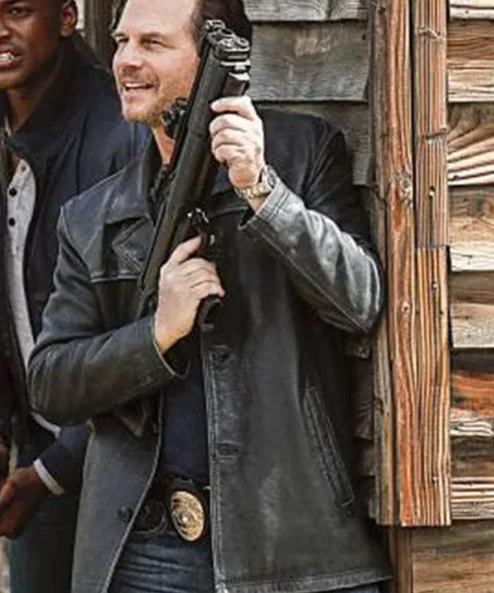 Training Day Bill Paxton Black Leather Jacket For Sale