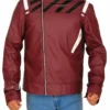 Travis No More Heroes Maroon Leather Jacket