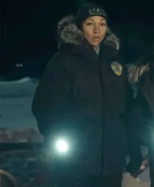 True Detective S04 Evangeline Navarro Black Parka