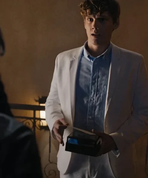 Tyler Galpin Wednesday 2022 White Blazer