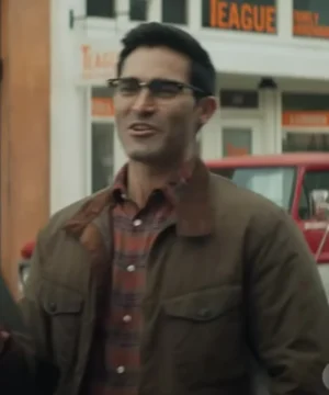 Tyler Hoechlin Superman and Lois Brown Cotton Jacket