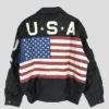 USA Flag Independence Day Vintage Jacket Back