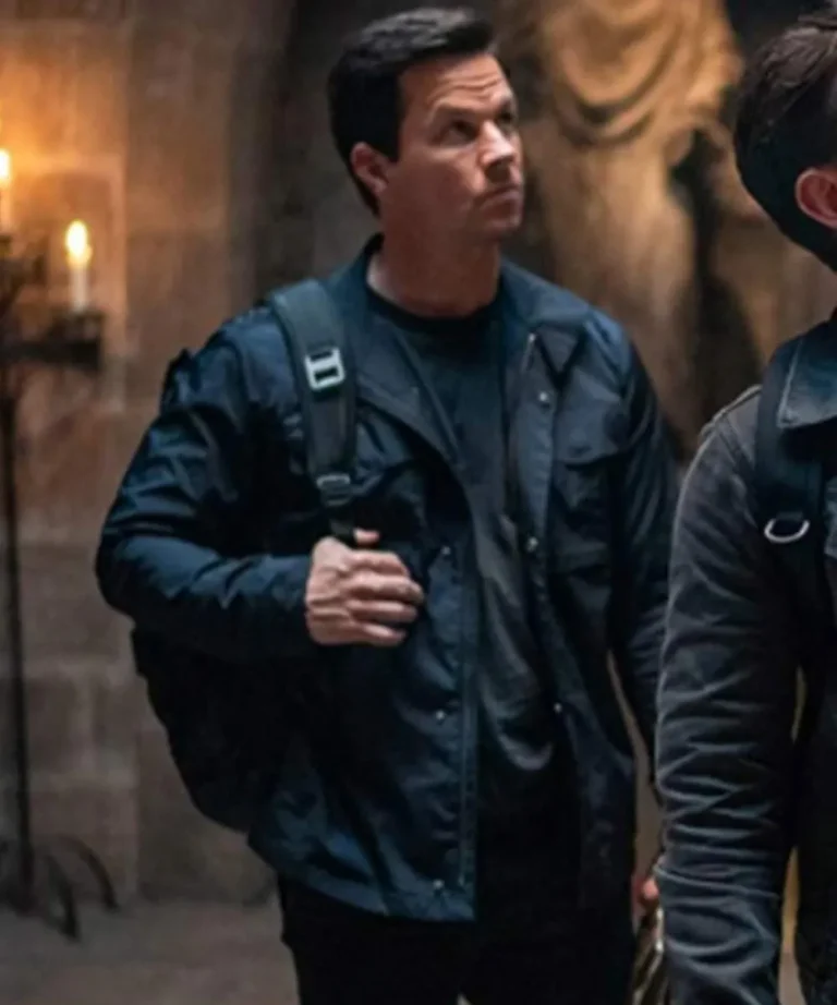 Uncharted Mark Wahlberg Blue Field Jacket