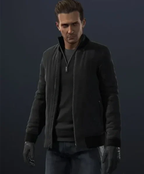 Uncharted Rafe Adler Black Gaming Bomber Jacket